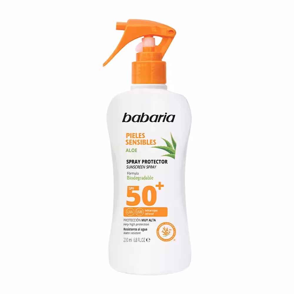 اسپری ضد آفتاب مخصوص پوستهای حساس با SPF50 حجم 200 میل