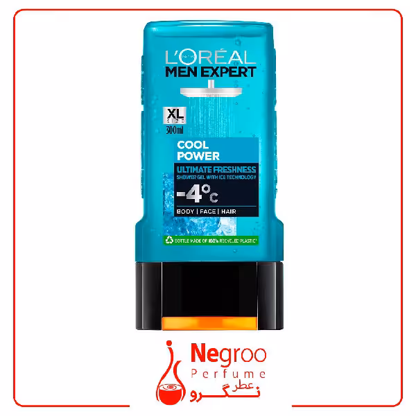 شامپو بدن کول پاور لورال 4- درجه ا loreal cool power -4c
