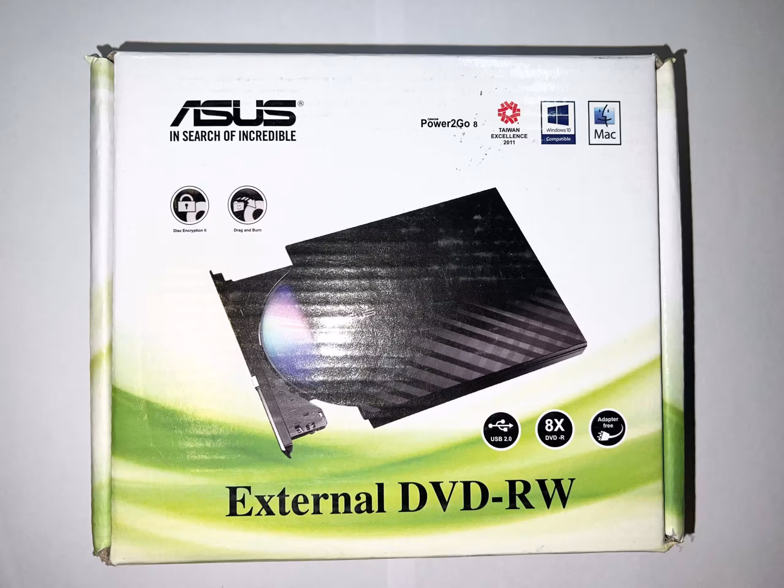 درایو DVD اکسترنال مدل Power 2 Go (جعبه طرح قدیم)