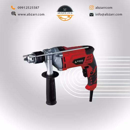 دریل چکشی 13 میلیمتر نیم گیربکسی دور متغیر محک مدل DM-13/850S (( اقساط یک ساله ))