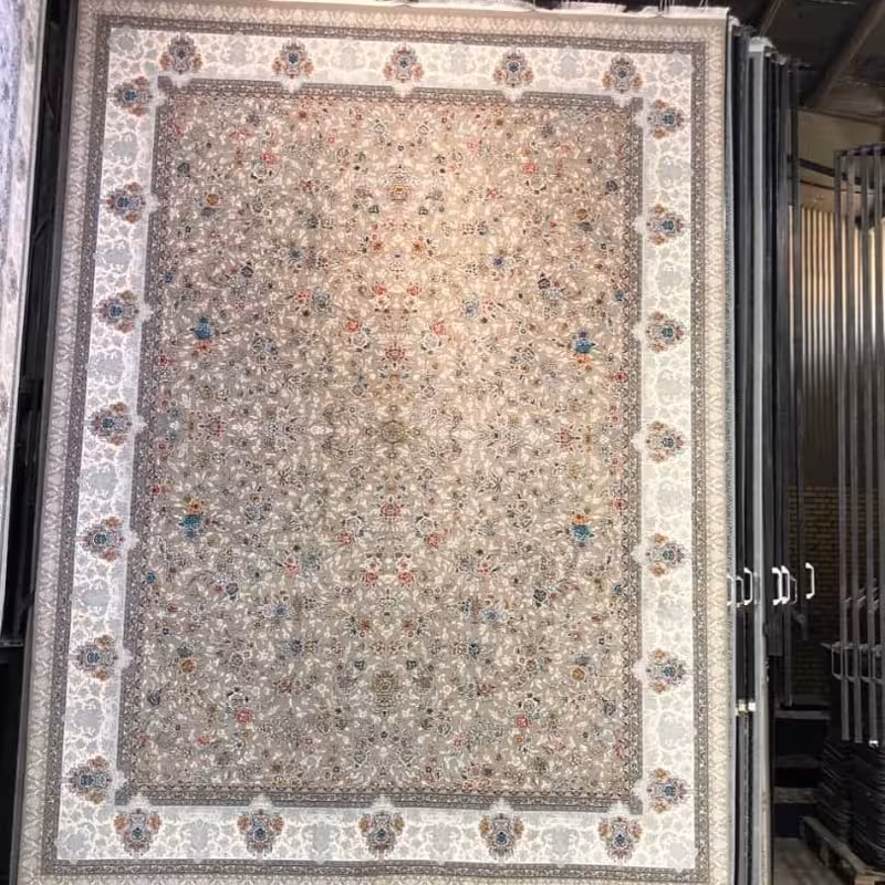 فرش ماشینی کاشان 700شانه ورژن سایز 12متری.(ارسال رایگان)