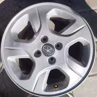 رینگ فابریک خودرو جک J4، سایز 15×6.5 (114×4)، رنگ دودی