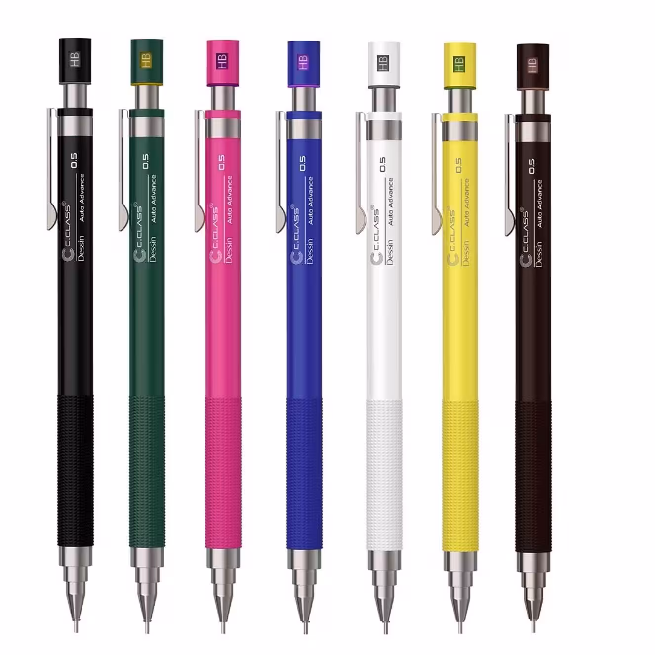 (فروش عمده) 14 عدد اتود یا مداد فشاری اتوماتیک سی کلاس مدل دسین Dessin - مداد مکانیکال