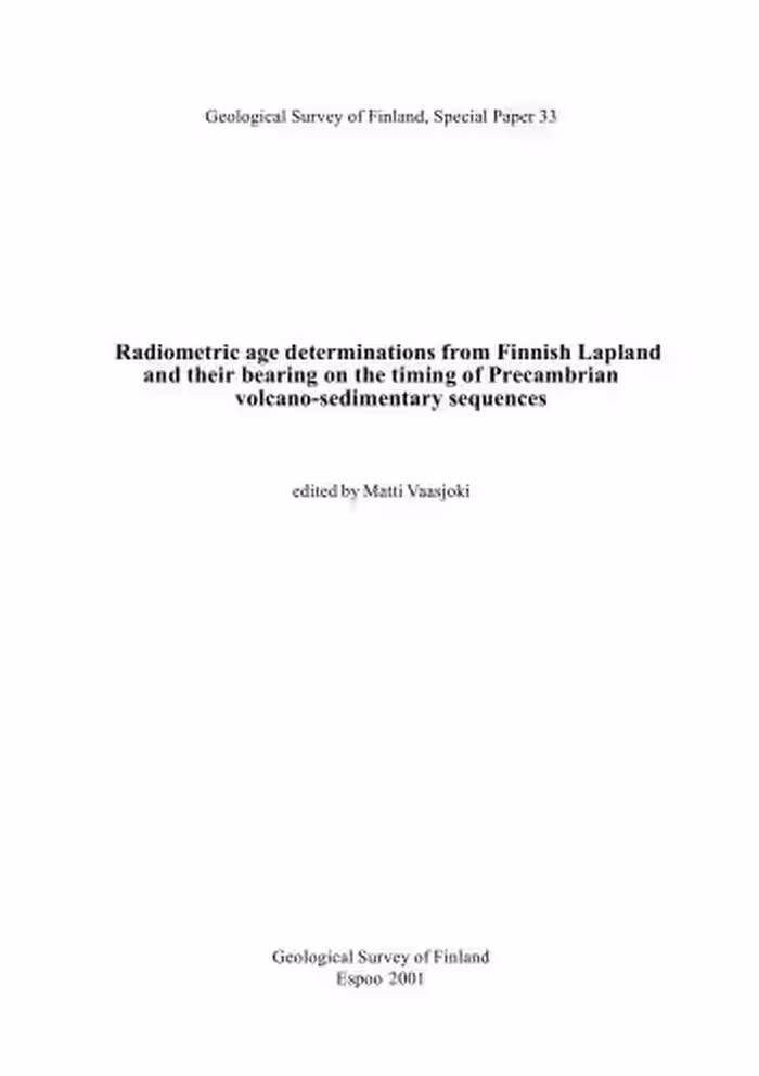 خرید و دانلود نسخه کامل کتاب Radiometric age determinations from Finnish Lapland and their bearing on the timing of Precambrian volcano-sedimentary sequences