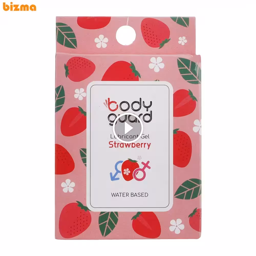 ژل لوبریکانت بادیگارد مدل Strawberry بسته 3 عددی