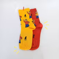 جوراب نیمساق تا به تا طرح پت و مت