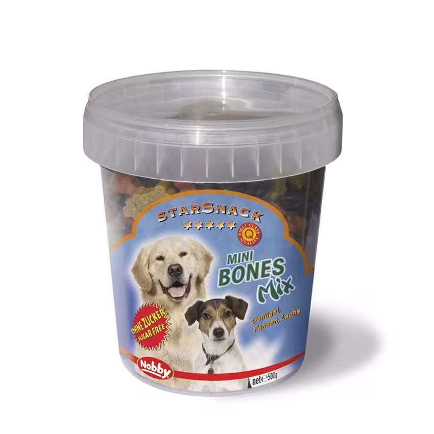 تشویقی سگ مینی استخوان میکس نوبی Nobby Star Snack Mini Bones Mix