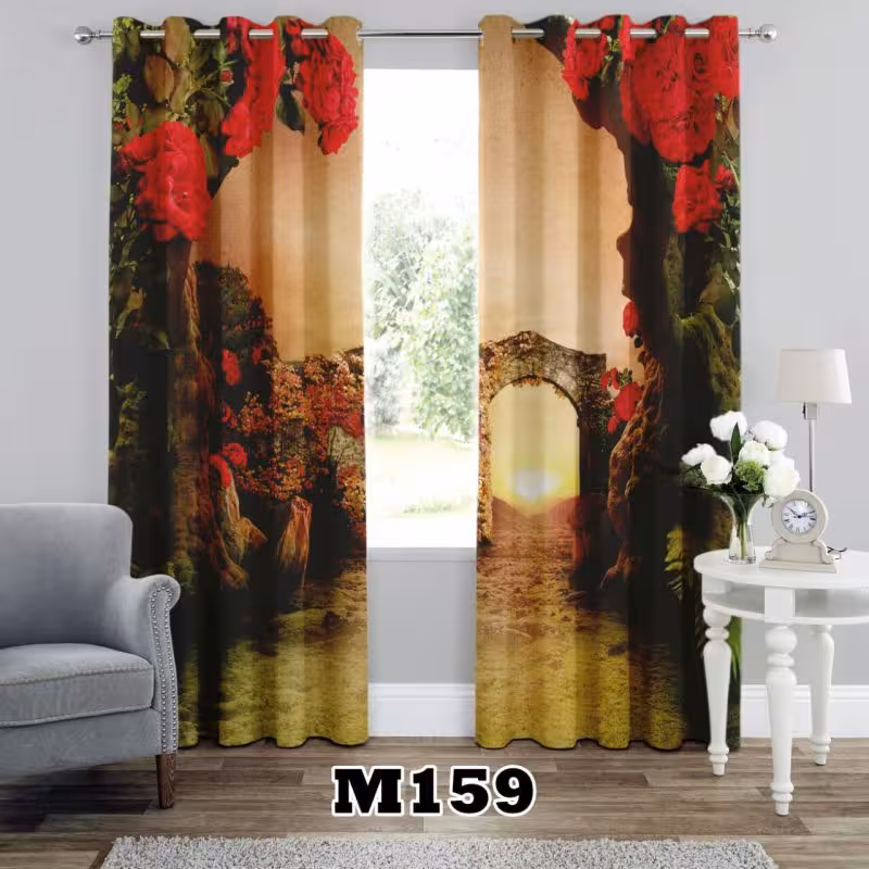 پرده سه بعدی طرح طبیعت