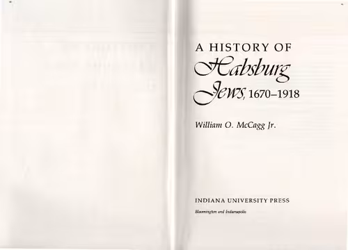 خرید و دانلود نسخه کامل کتاب A History of Habsburg Jews, 1670-1918 (A Midland Book)
