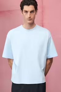 تی شرت مردانه تناسب گشاد و کوتاه T SHIRT H&M