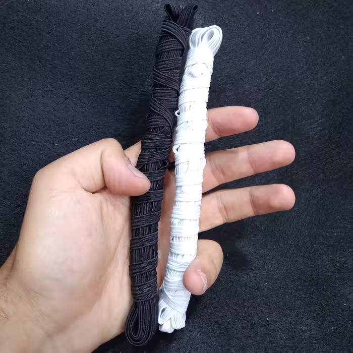 کش نیم سانت مشکی، با کیفیت، بسته 5 یاردی (4.5 متری)