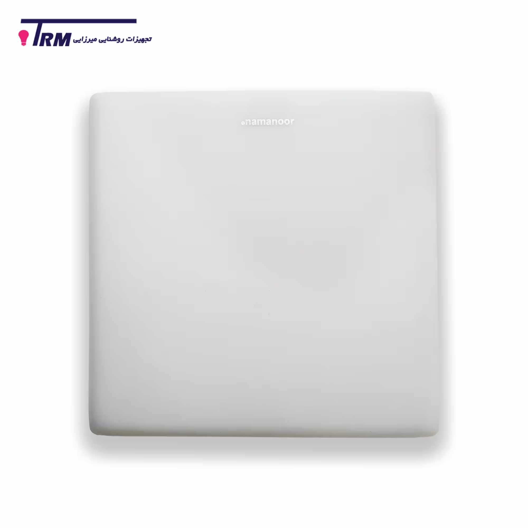 پنل توکار مربع 20 در 20 نمانور توان 24 وات رنگ نور مهتابی