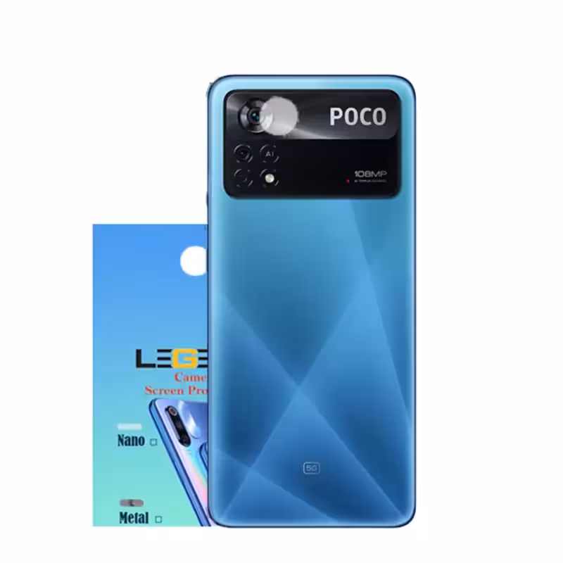 محافظ لنز دوربین نانو گلس مدل لجند مناسب موبایل شیائومی Poco X4 Pro بسته 40 عددی