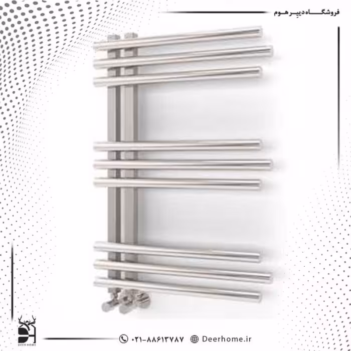 حوله خشک کن استیل فونیکس کروم