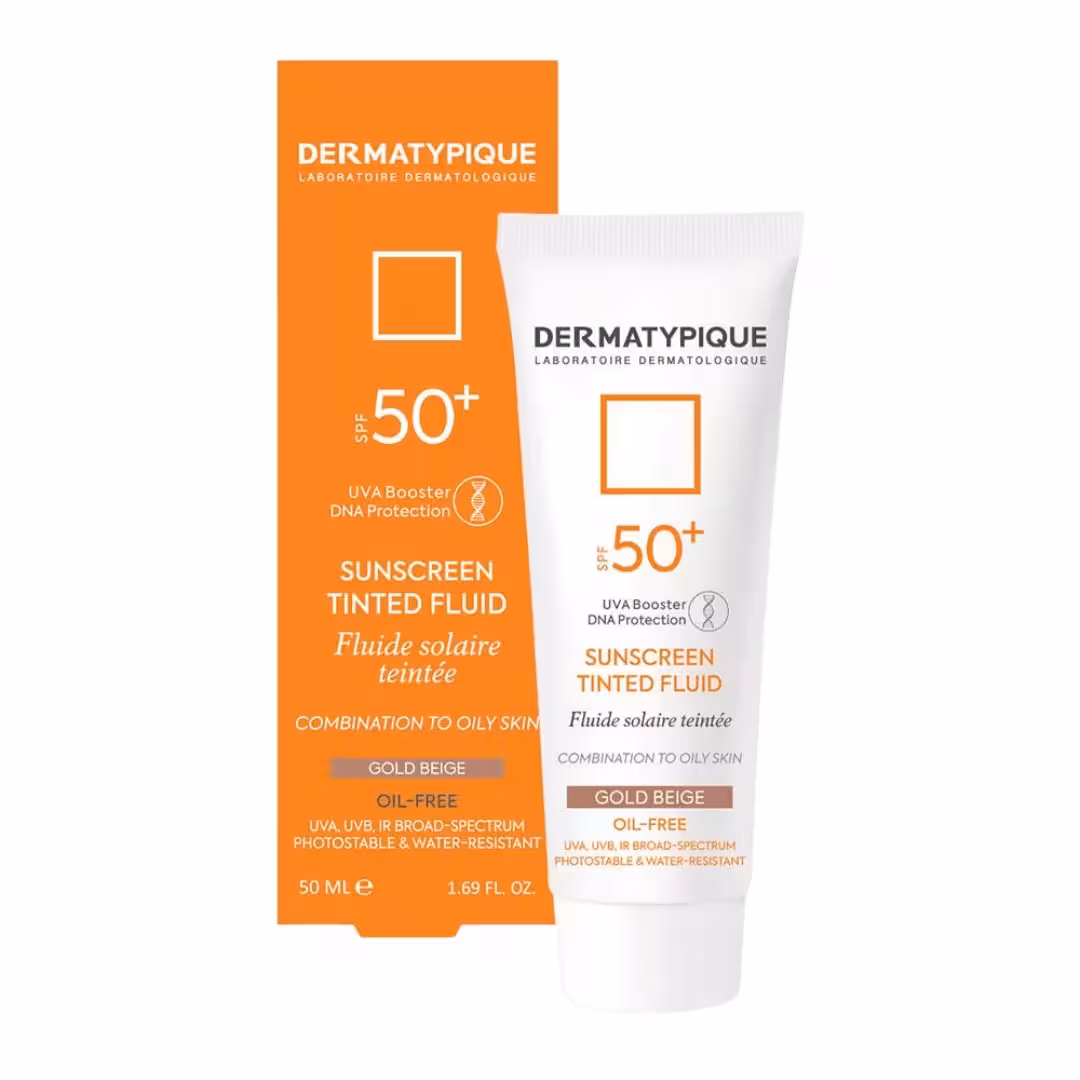 ضد آفتاب فلوئید رنگی پوست مختلط و چرب  SPF50 درماتیپیک