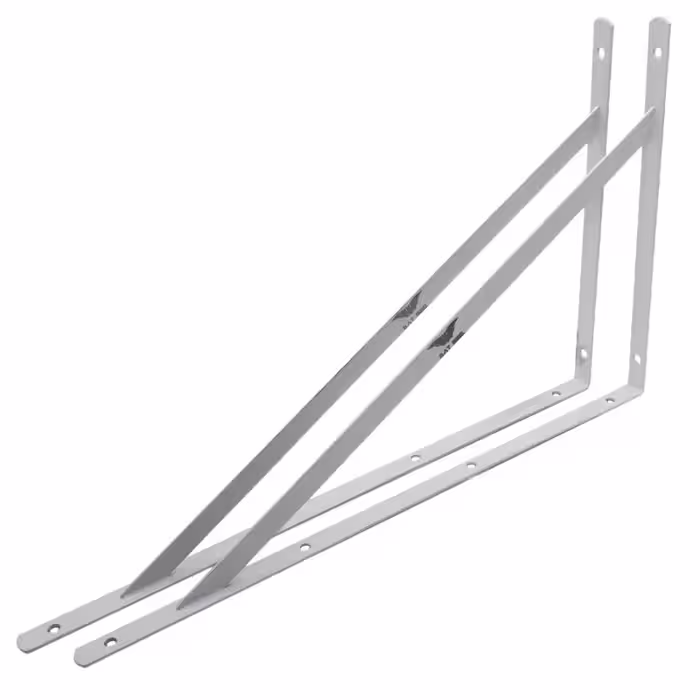 پایه نگهدارنده طبقه دیواری مدل بت کد YP4-400x250MM مجموعه 2 عددی | کالا مکس