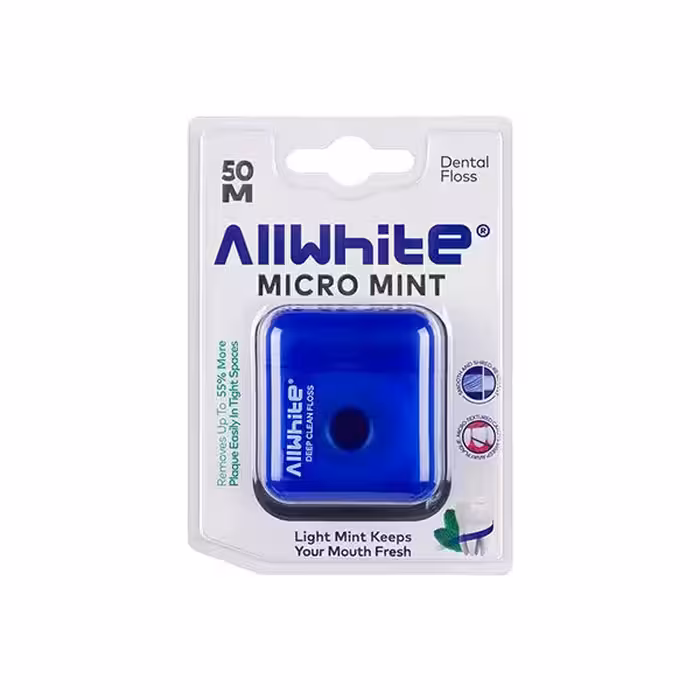 نخ دندان آل وایت میکرو با طعم نعناع All White