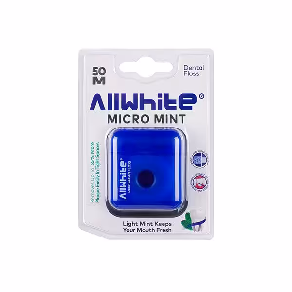 نخ دندان آل وایت میکرو با طعم نعناع All White