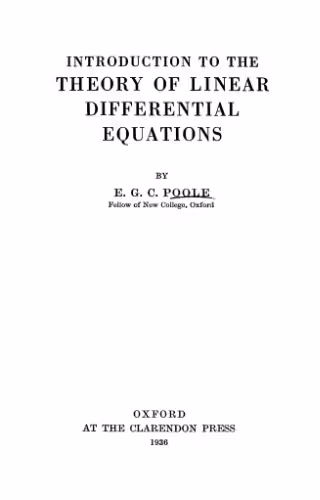 خرید و دانلود نسخه کامل کتاب Introduction to theory of linear differential equations (1936)