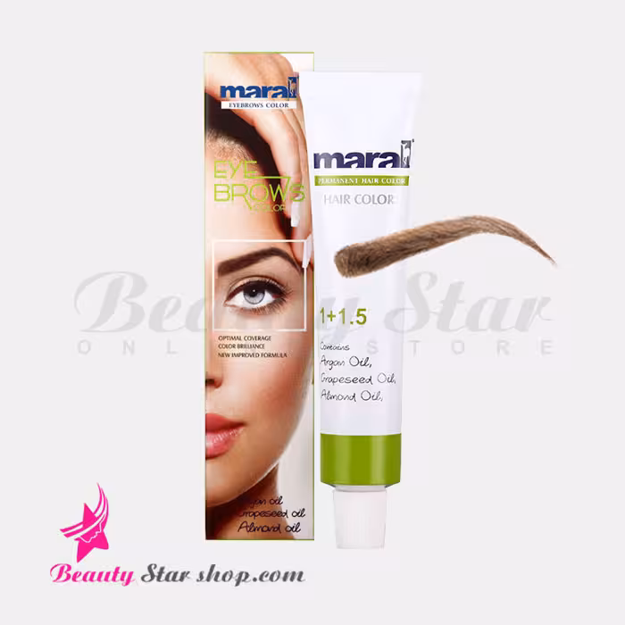 رنگ ابرو بلوند نسکافه ای روشن مارال شماره 8 حجم 15 میلی لیتر