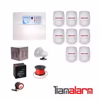 پکیج دزدگیر اماکن باسیم مدل فایواستارسیم کارتی و تلفنیFS206PY8