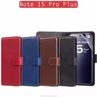 کیف محافظ زبانه دار Flip Folio Leather Cover | Redmi Note 15 Pro Plus