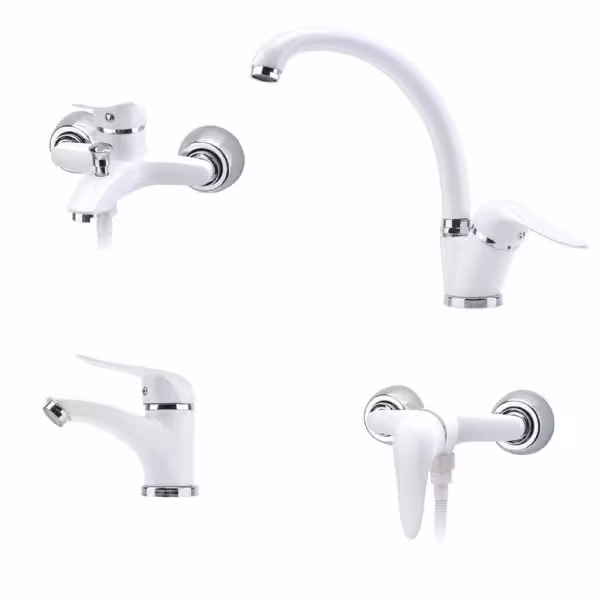 ست شیرآلات مدل ساحل سفید مجموعه 4عددی