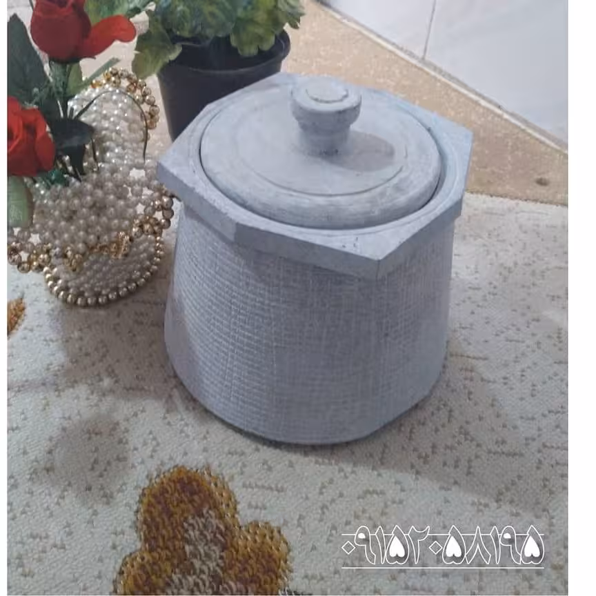 هرکاره هشت نفره - دیگ سنگی 8 نفره  - مدل ساده 