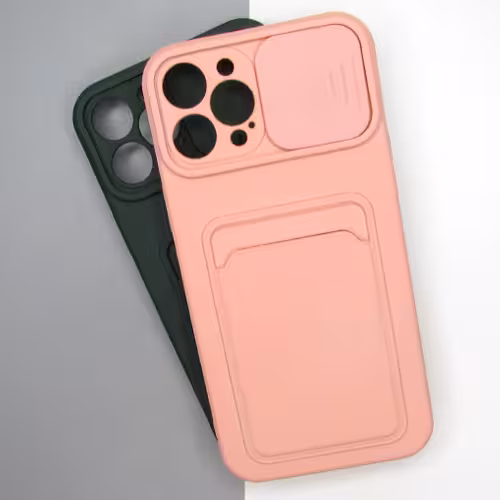 قاب ایفون 12 پرومکس سیلیکونی محافظ لنز کشویی