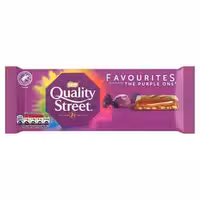 تبلت شکلات تخته ای فیوریتس بنفش کوالیتی استریت NESTLLE Quality Street Purple One حاوی کارامل و فندق 87 گرم