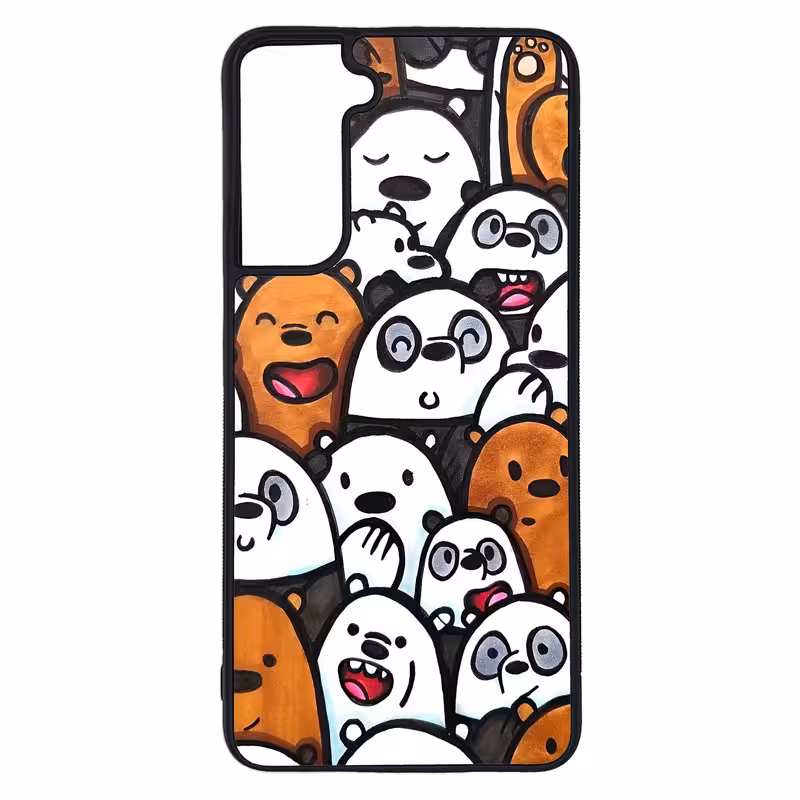کاور طرح خرس های کله فندقی کد G-036 مناسب برای گوشی موبایل سامسونگ Galaxy S21 | دیجی قاب دونی