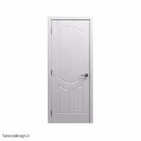 درب اتاق خواب وکیوم سفید طرح ساده کد 1045