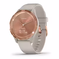 ساعت ورزشی گارمین مدل vívomove 3S Rose Gold Stainless Steel Bezel