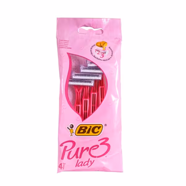 خودتراش زنانه بیک مدل Pure 3 lady بسته 4 عددی