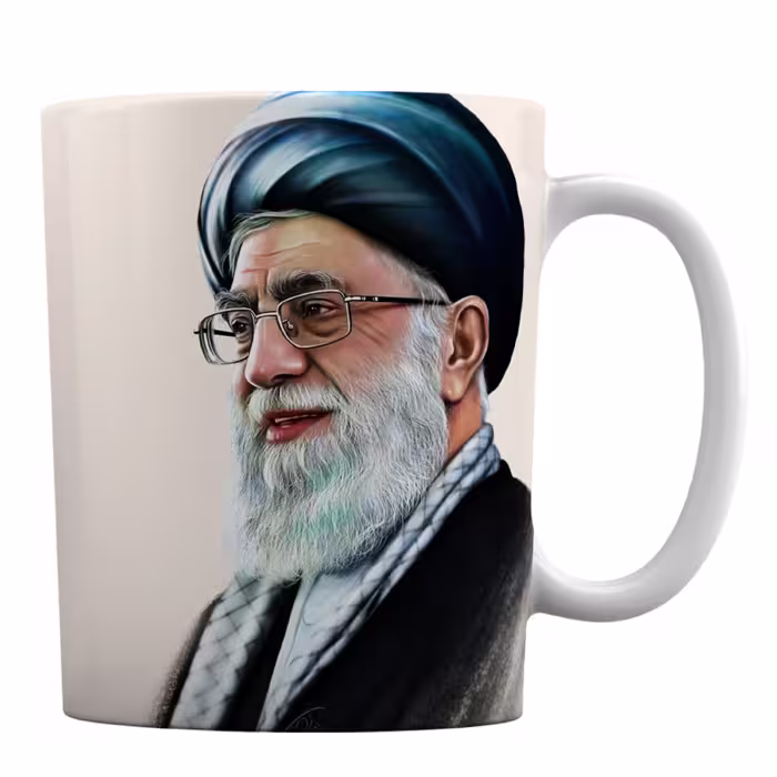 ماگ افراتوس طرح تمثال رهبری و پرچم ایران