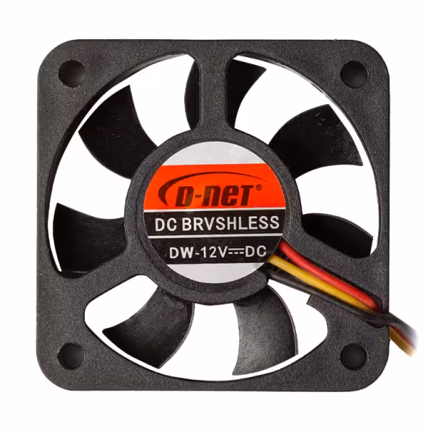 فن VGA سایز 5*5 مشکی برند D-NET ( سه سیم )