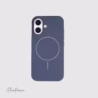 قاب سیلیکونی Case مگ سیف سورمه ای مناسب iPhone 16 (7119)