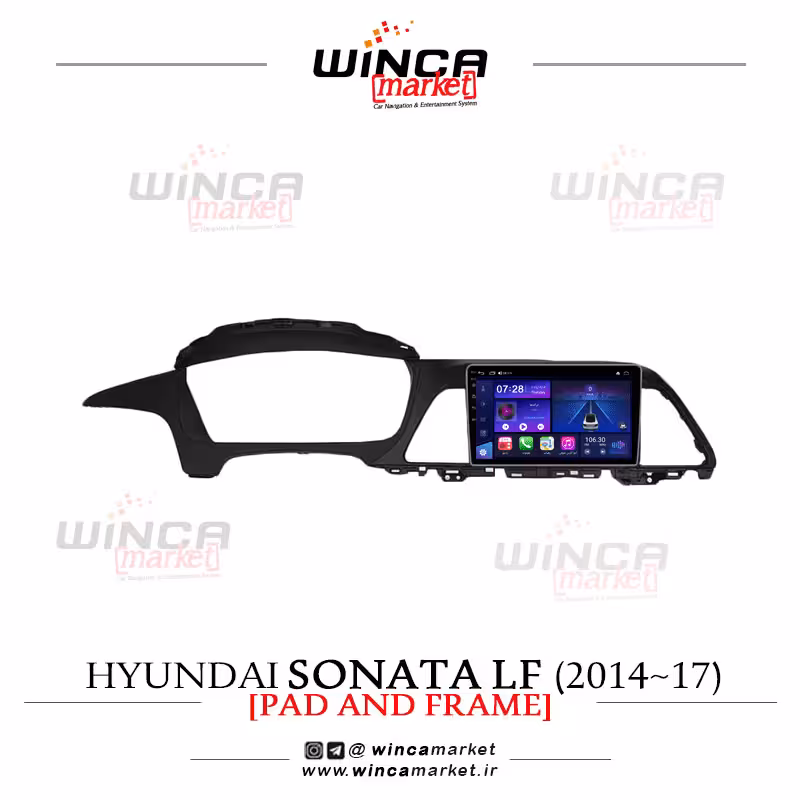 مانیتور اندروید هیوندای سوناتا ال اف برند وینکا WINCA سری S500 پلاس مدل YH855