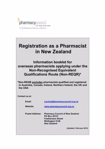 خرید و دانلود نسخه کامل کتاب Information booklet - Registration as a Pharmacist in New Zealand
