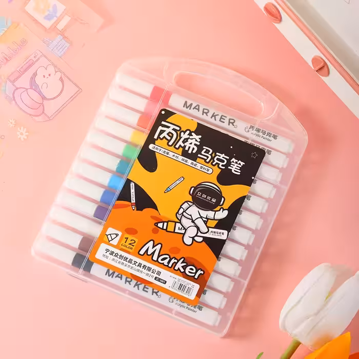 ماژیک 24 رنگ فضایی کد 3001