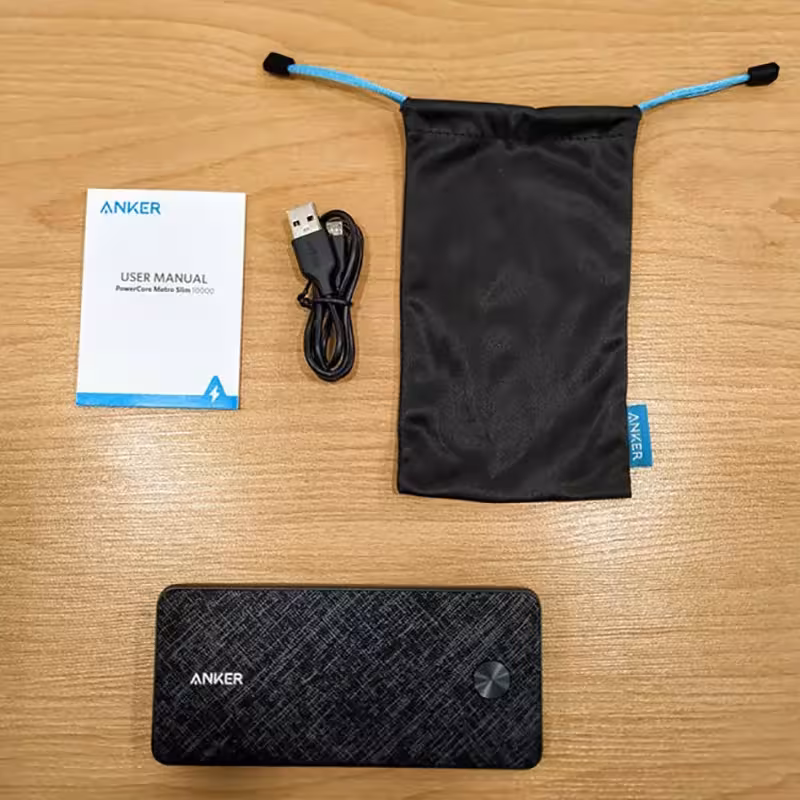 پاوربانک انکر مدل PowerCore Metro Slim ظرفیت 10000 میلی آمپر ساعت