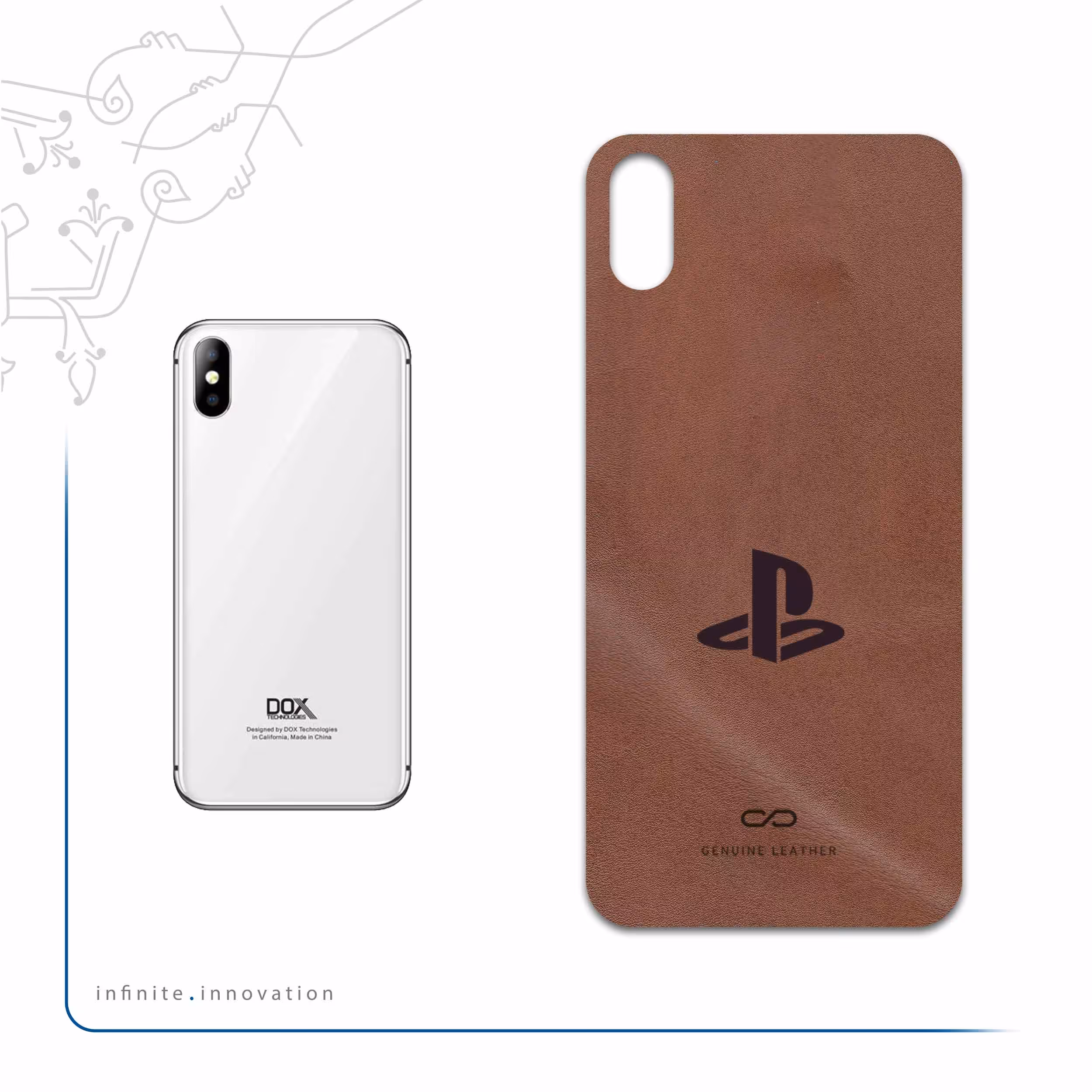 برچسب پوششی ماهوت مدل MNL-PS مناسب برای گوشی موبایل داکس Botlex 2