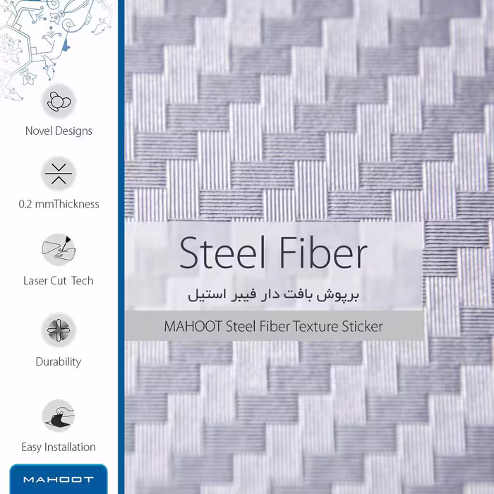 برچسب پوششی ماهوت مدل Steel-Fiber مناسب برای تبلت اپل iPad Pro 12.9 (GEN 3) 2018 A2014