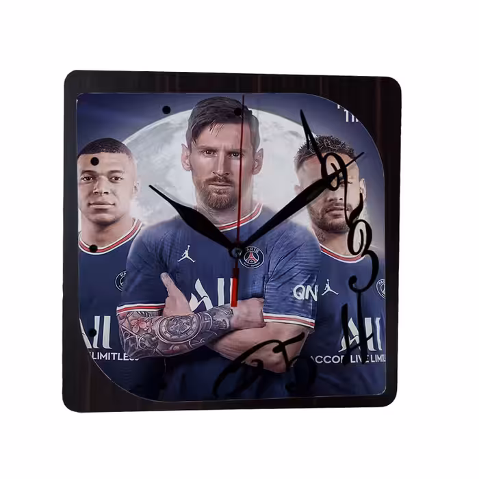 ساعت دیواری طرح لیونل مسی کد tm9