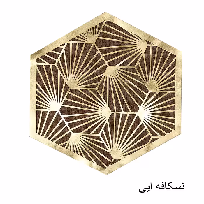 رومیزی مدل مخمل و چرم طرح قاصدک مجموعه 4 عددی