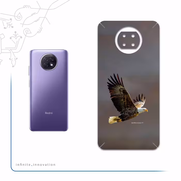برچسب پوششی ماهوت مدل Eagle مناسب برای گوشی موبایل شیائومی Redmi Note 9T