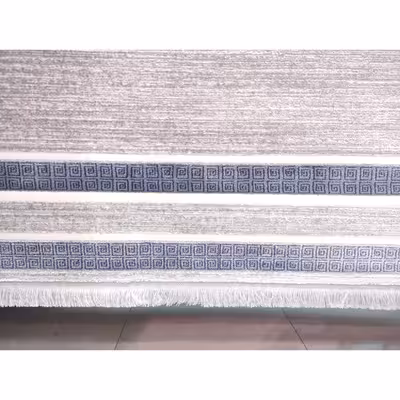 فرش ماشینی زمرد مشهد مدل NO009 زمینه طوسی