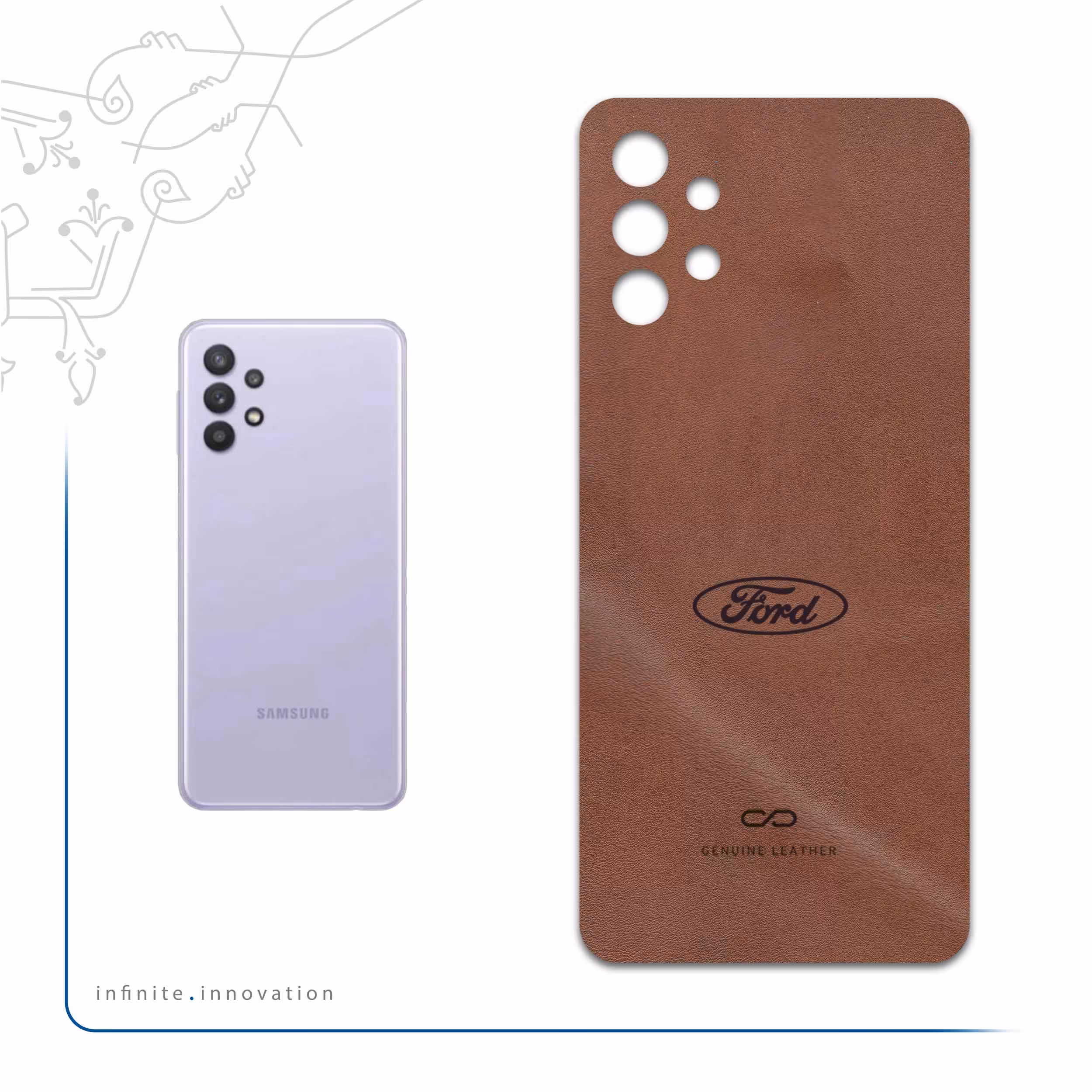 برچسب پوششی ماهوت مدل MNL-FRD مناسب برای گوشی موبایل سامسونگ Galaxy A32 5G