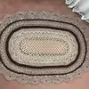 فرشینه بافتنی طرح طاووس مدل بیضی کدPeacock-01