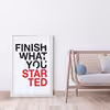 تابلو مدل انگیزشی Finish کدG12-48